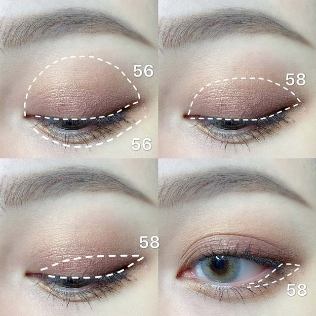 CHANEL香奈儿2019圣诞彩妆两颗单色眼影的搭配眼妆画法